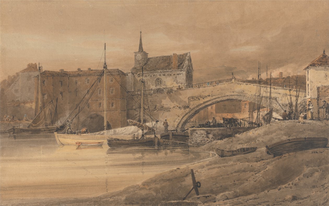 Ouse Bridge, York alkotó: Thomas Girtin