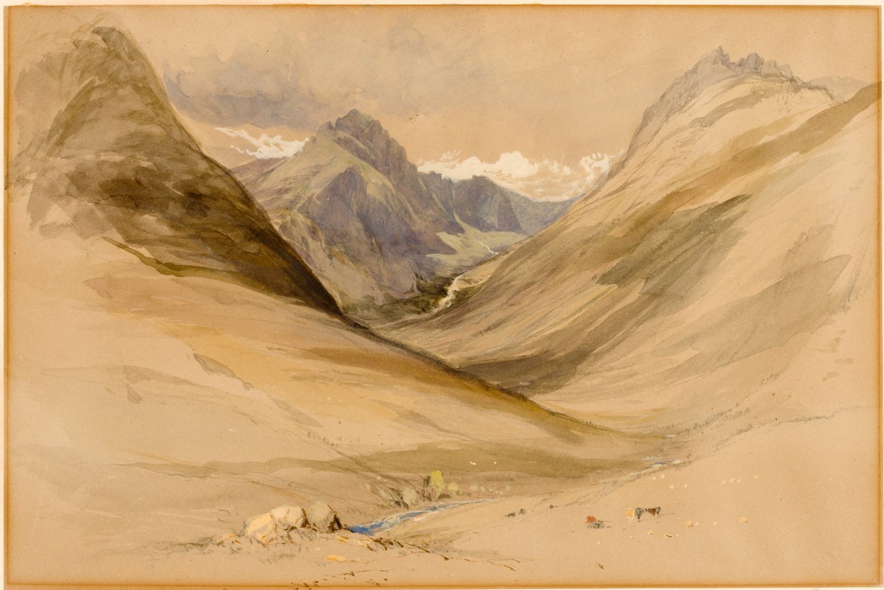 Glen Sannox, Arran (testszín) alkotó: Thomas Miles Richardson