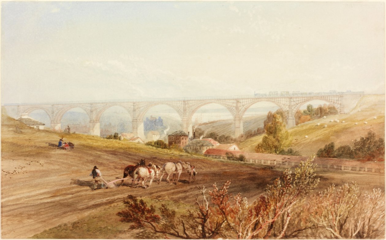 Willington Dene viadukt (testszín) alkotó: Thomas Miles Richardson