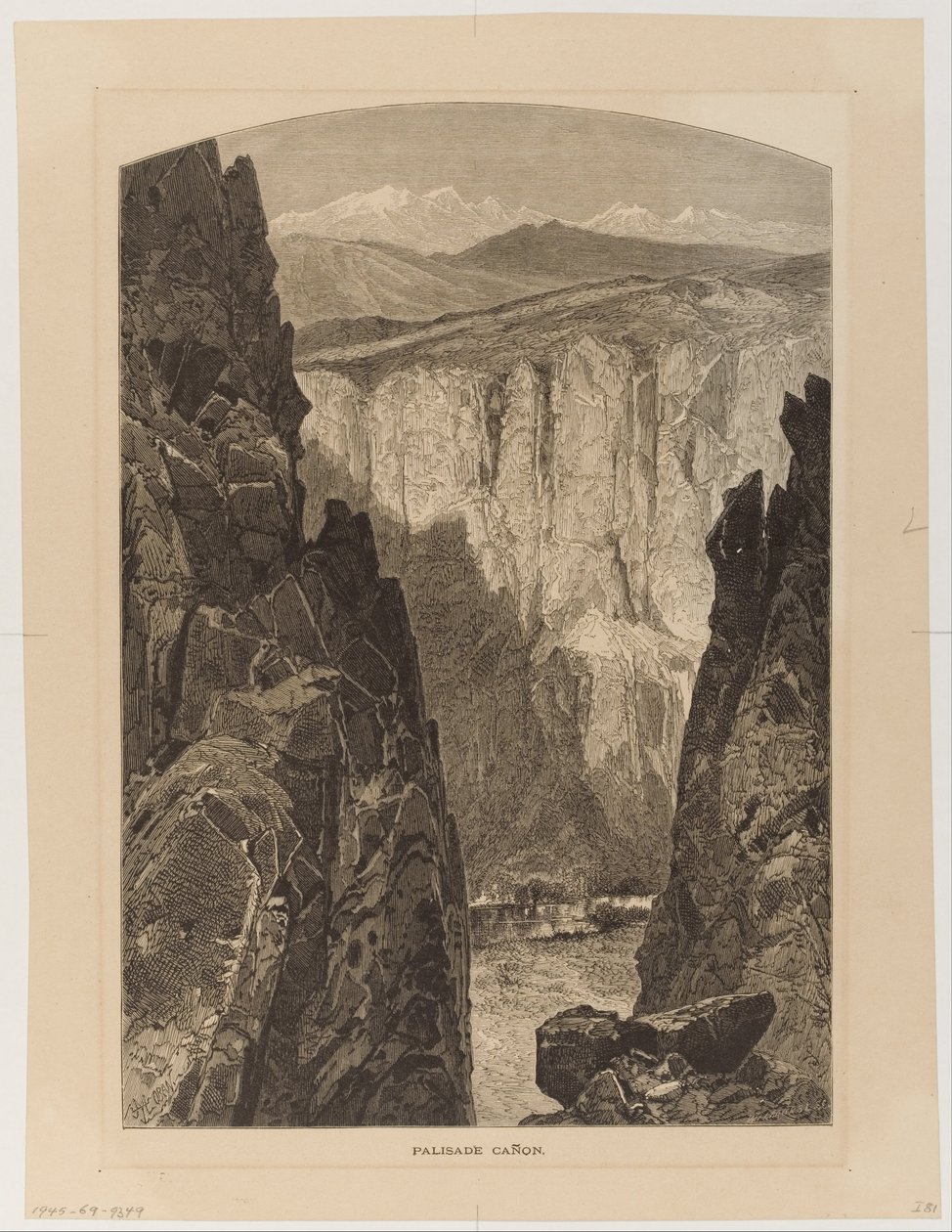 Palisade Ca ~ non (sic) alkotó: Thomas Moran