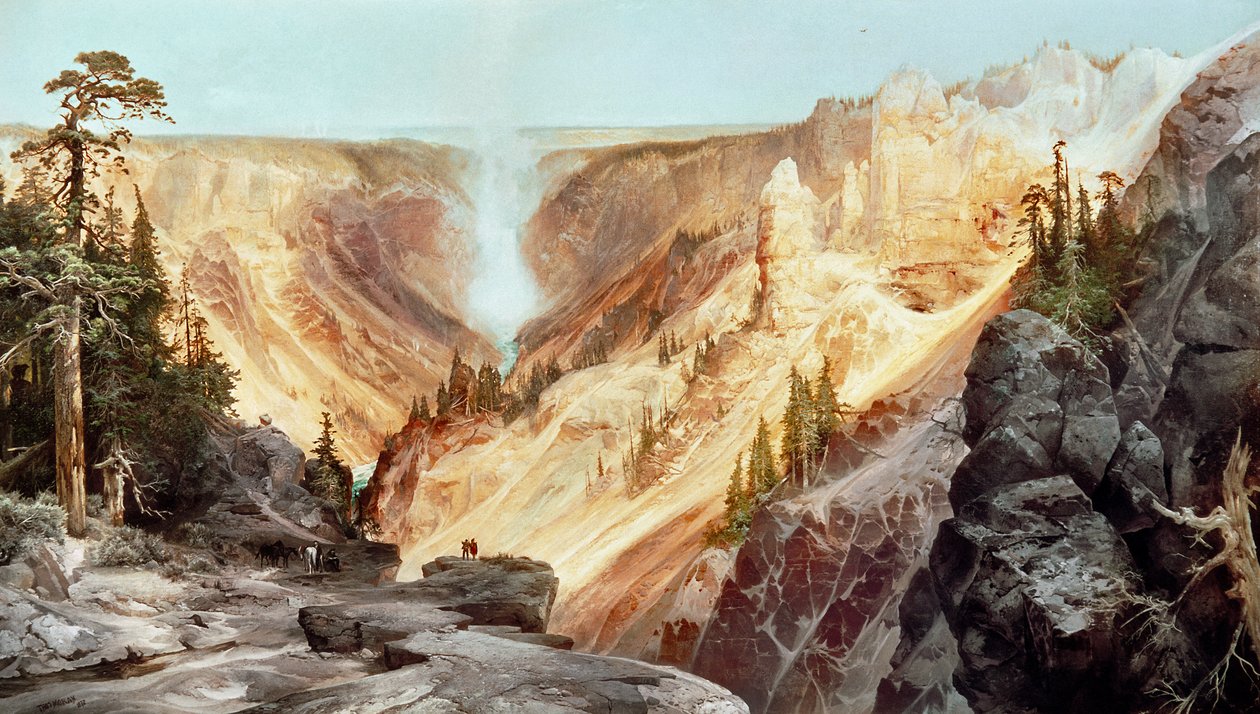 A Yellowstone Grand Canyon, 1872 alkotó: Thomas Moran