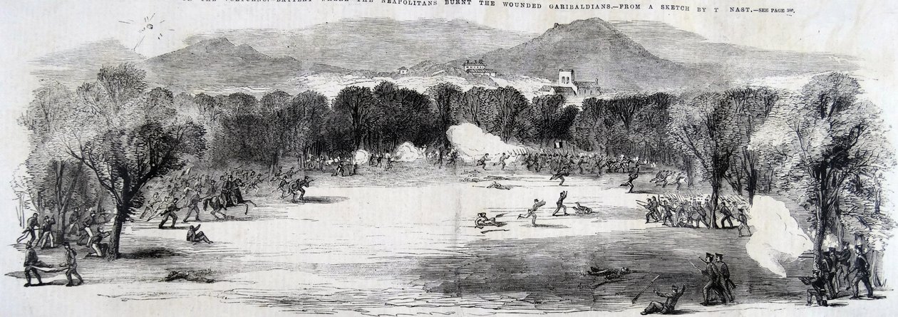 A volturnói csata, 1860 alkotó: Thomas Nast