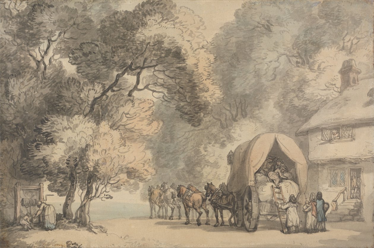 Fuvarozó kocsi alkotó: Thomas Rowlandson