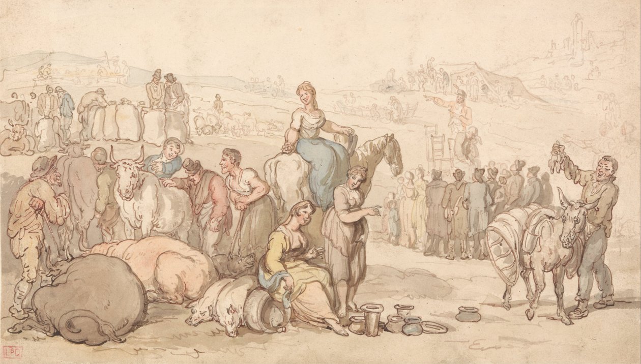 Vásár az országban alkotó: Thomas Rowlandson