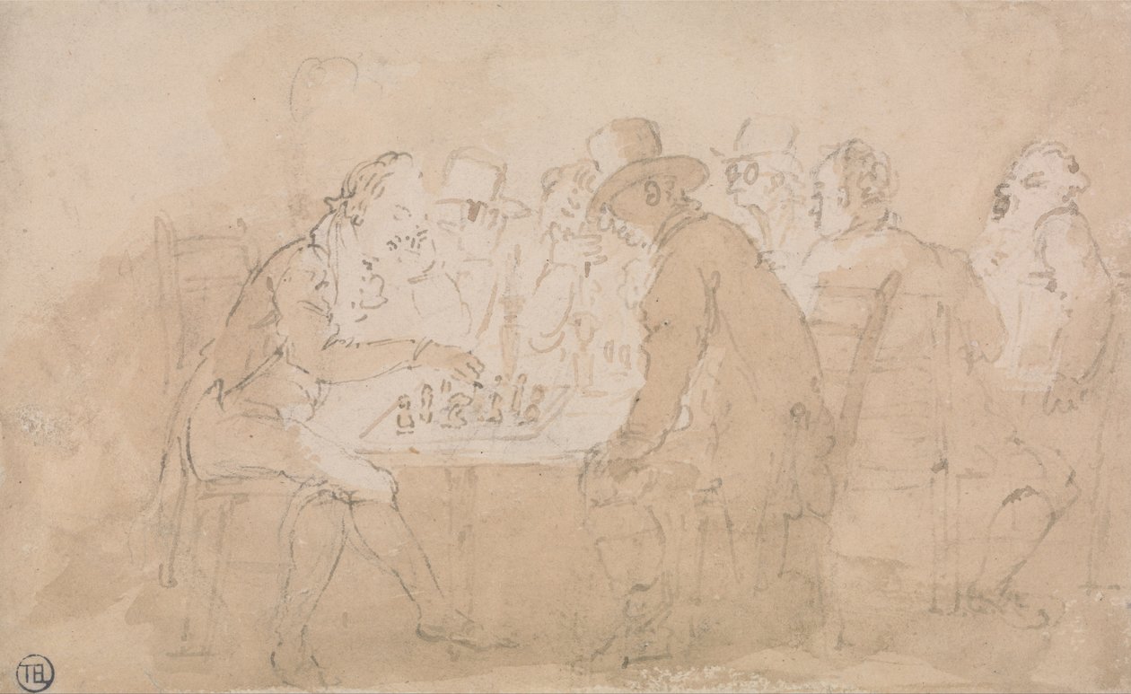 Sakkozók alkotó: Thomas Rowlandson