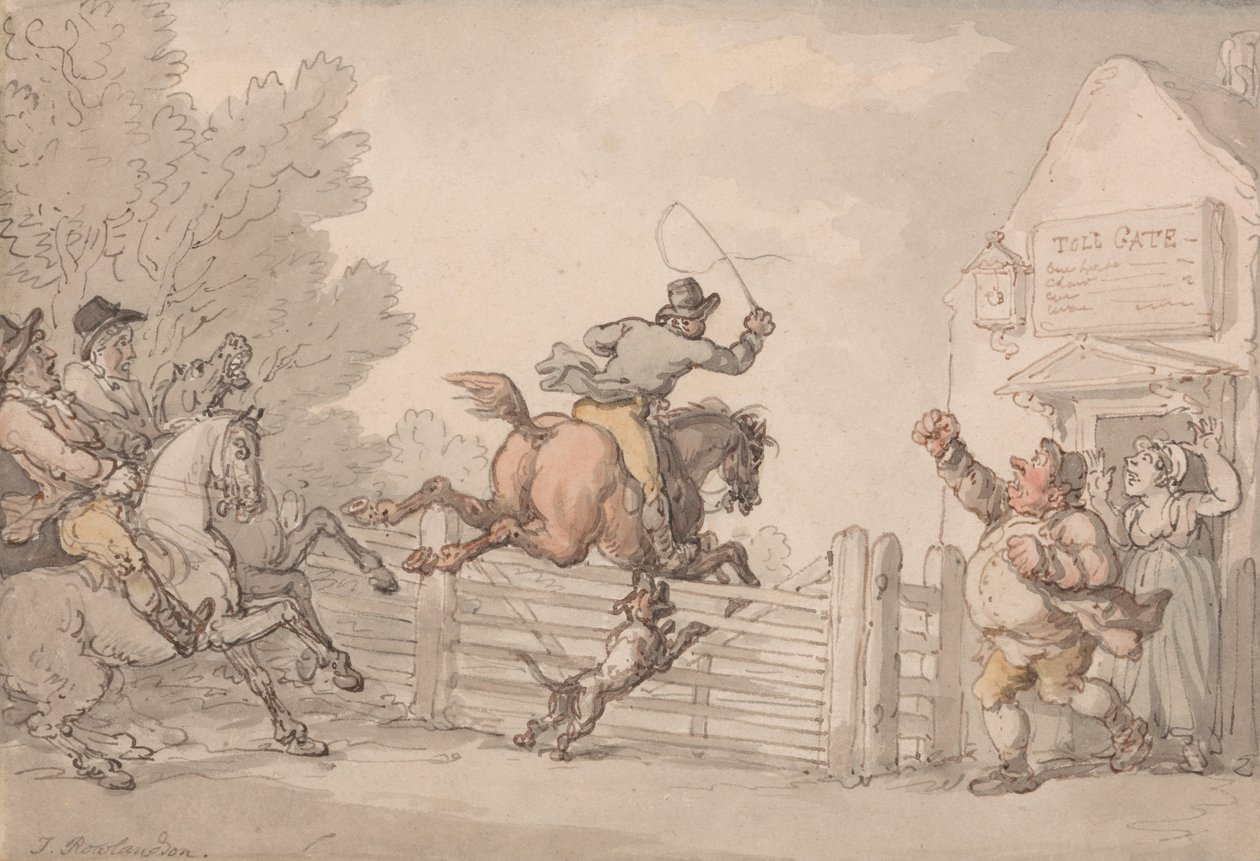 Az útdíj elkerülése alkotó: Thomas Rowlandson