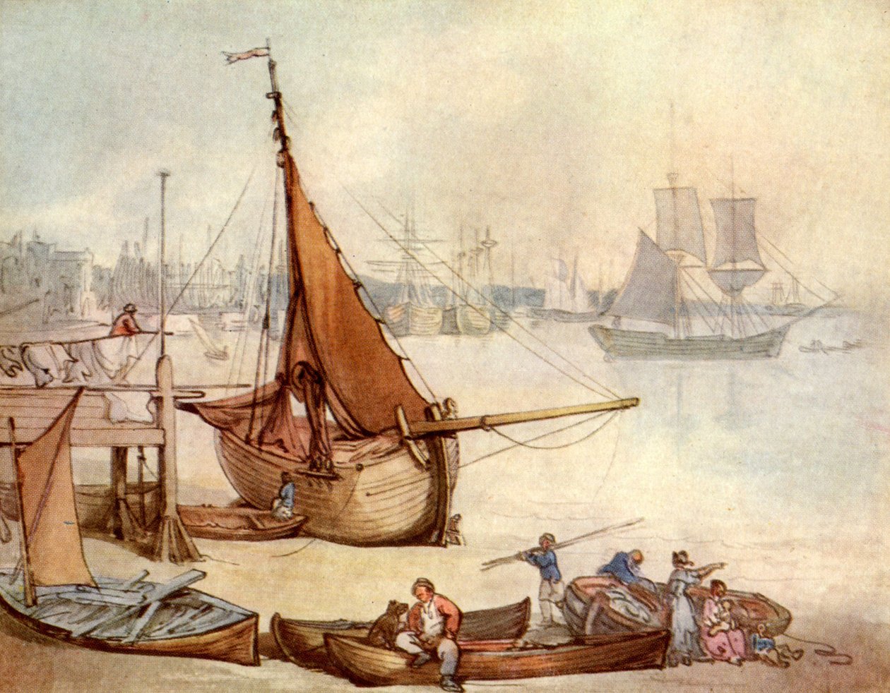 Greenwich akvarell alkotó: Thomas Rowlandson