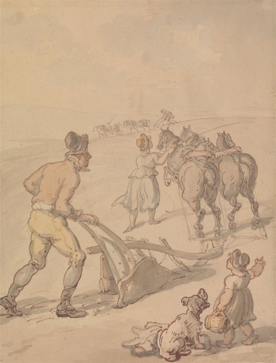Szántás alkotó: Thomas Rowlandson
