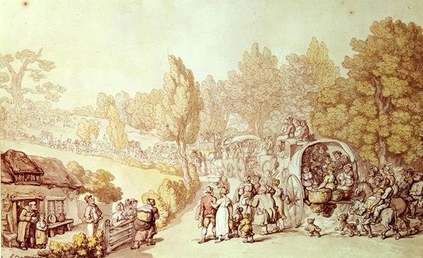 Út Epsomba, 1812 alkotó: Thomas Rowlandson