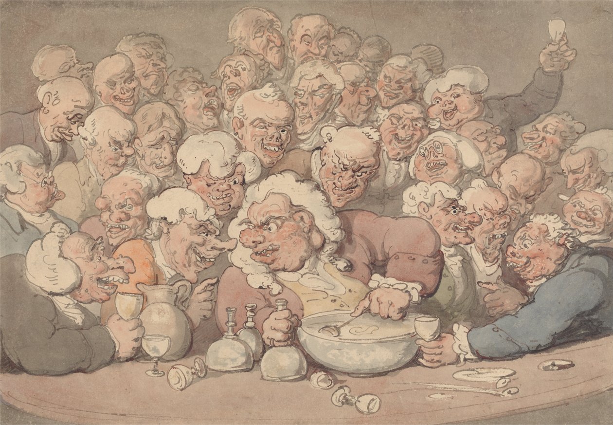 Tálaló ütés alkotó: Thomas Rowlandson