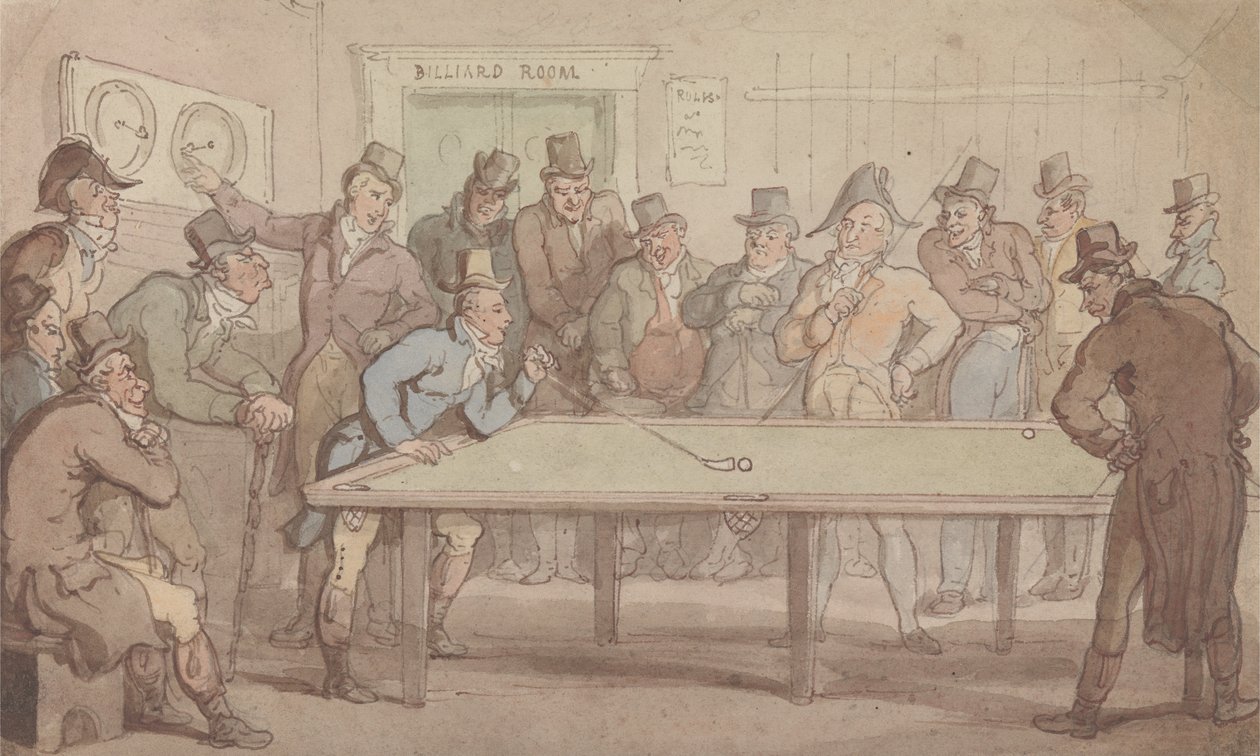A Biliárdterem alkotó: Thomas Rowlandson