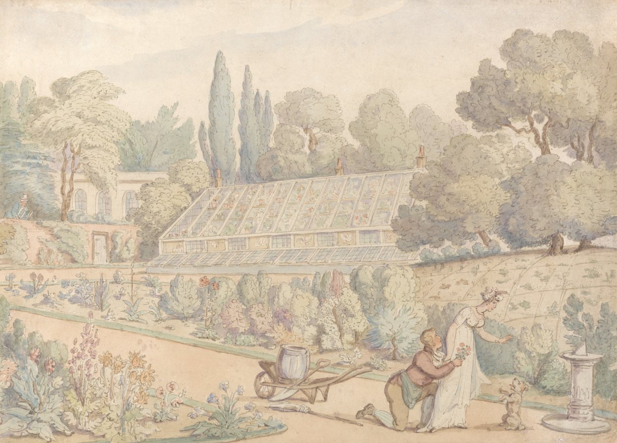A kertészek felajánlása alkotó: Thomas Rowlandson
