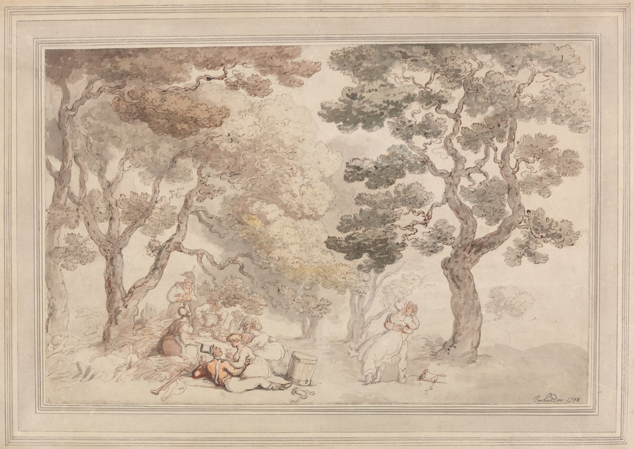 Piknik (wc papíron) alkotó: Thomas Rowlandson