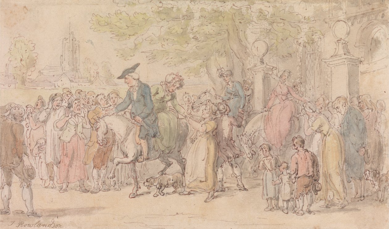 Wakefield vikáriusa- Indulás Wakefieldből alkotó: Thomas Rowlandson