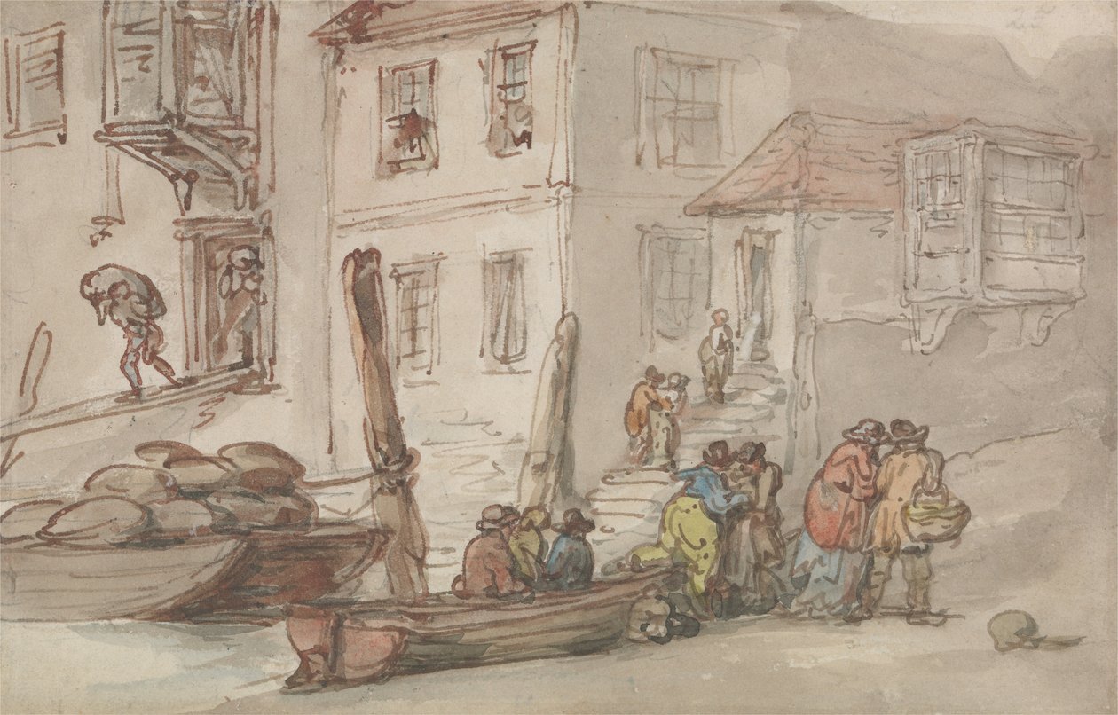 Wapping Old Lépcsők alkotó: Thomas Rowlandson
