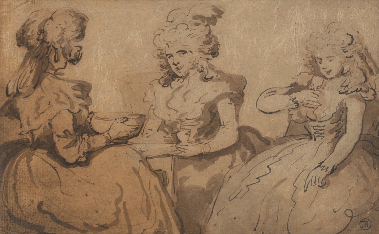 Nők isznak ütést alkotó: Thomas Rowlandson