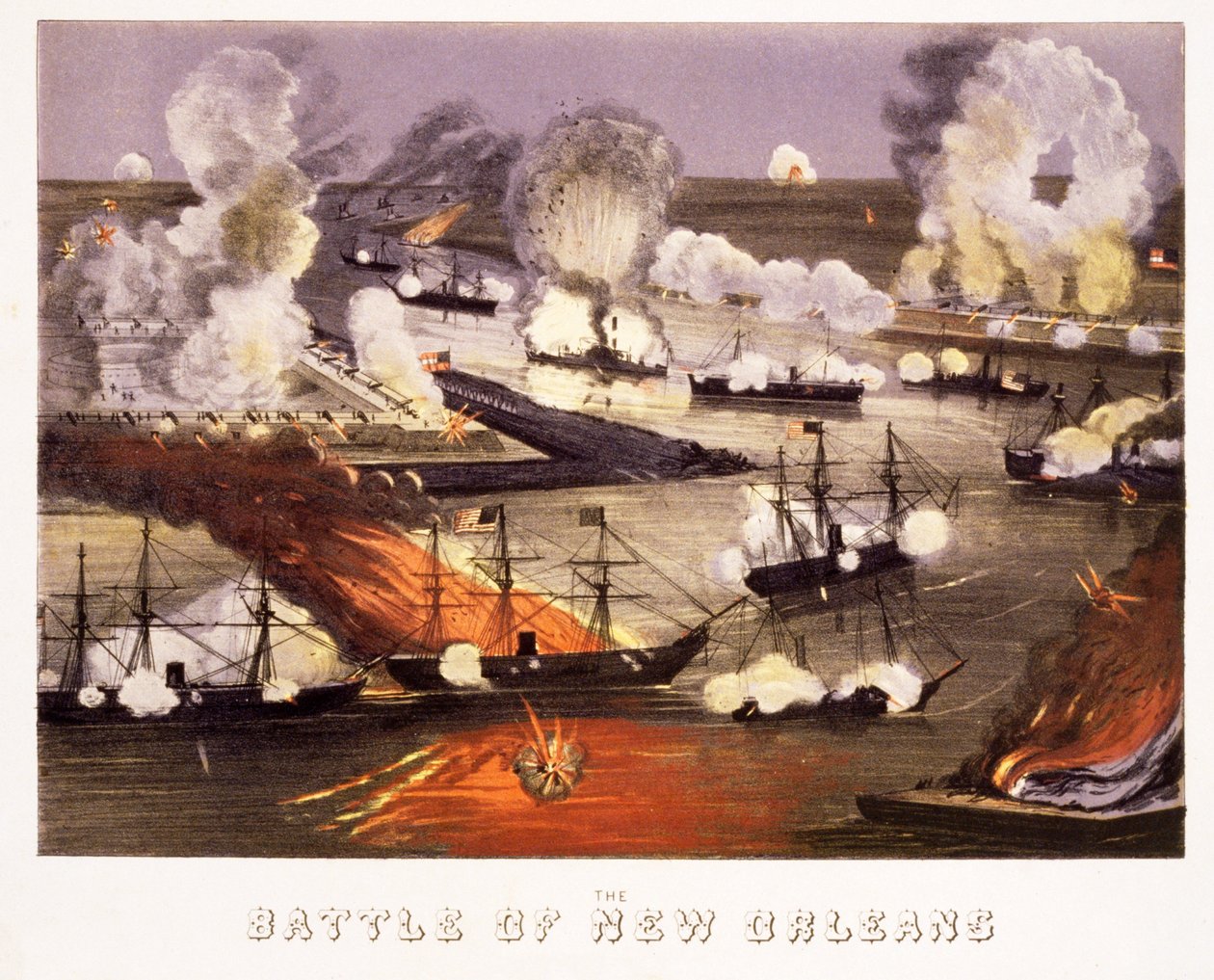 A New Orleans-i csata, kocsma. 1865 körül alkotó: Thomas S. Sinclair