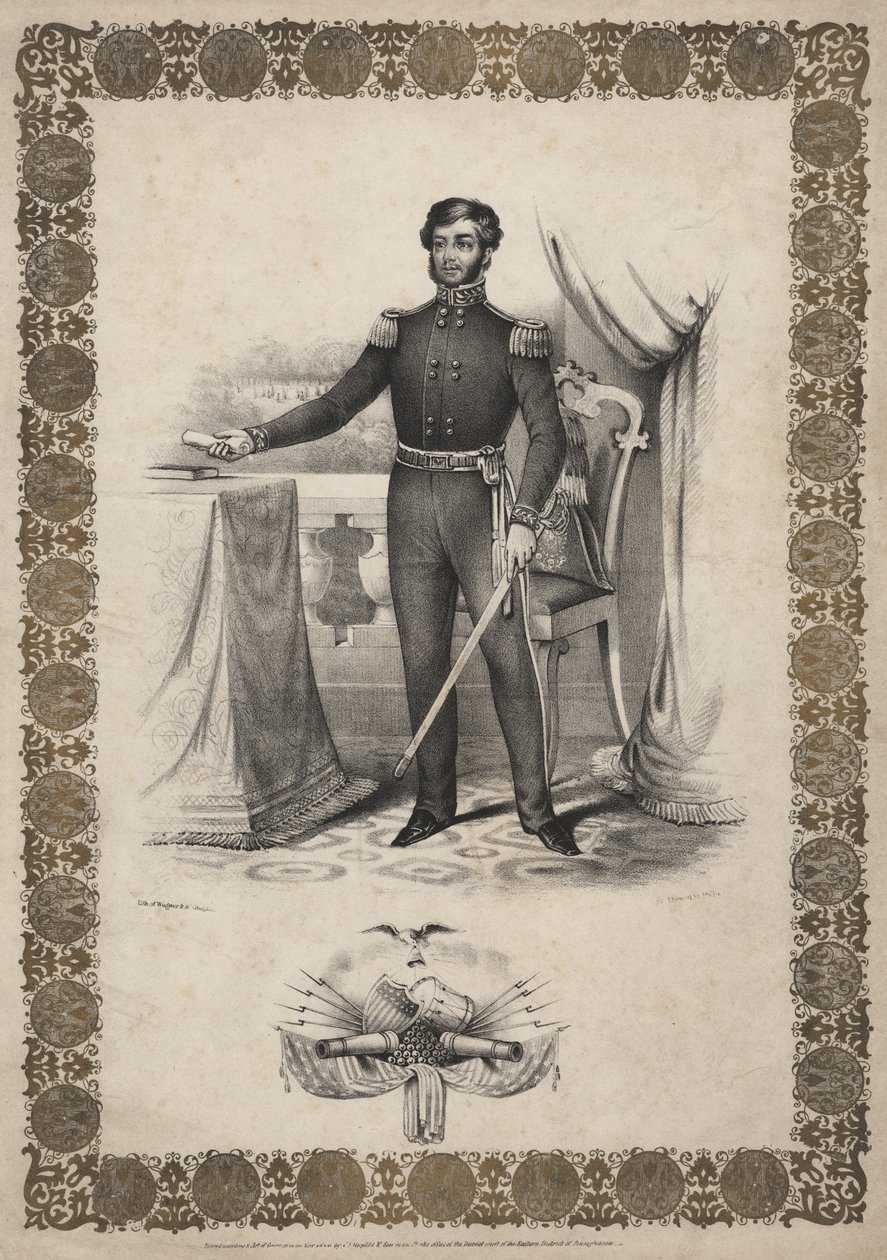 George Cadwalader tábornok, 1846 alkotó: Thomas S. Wagner