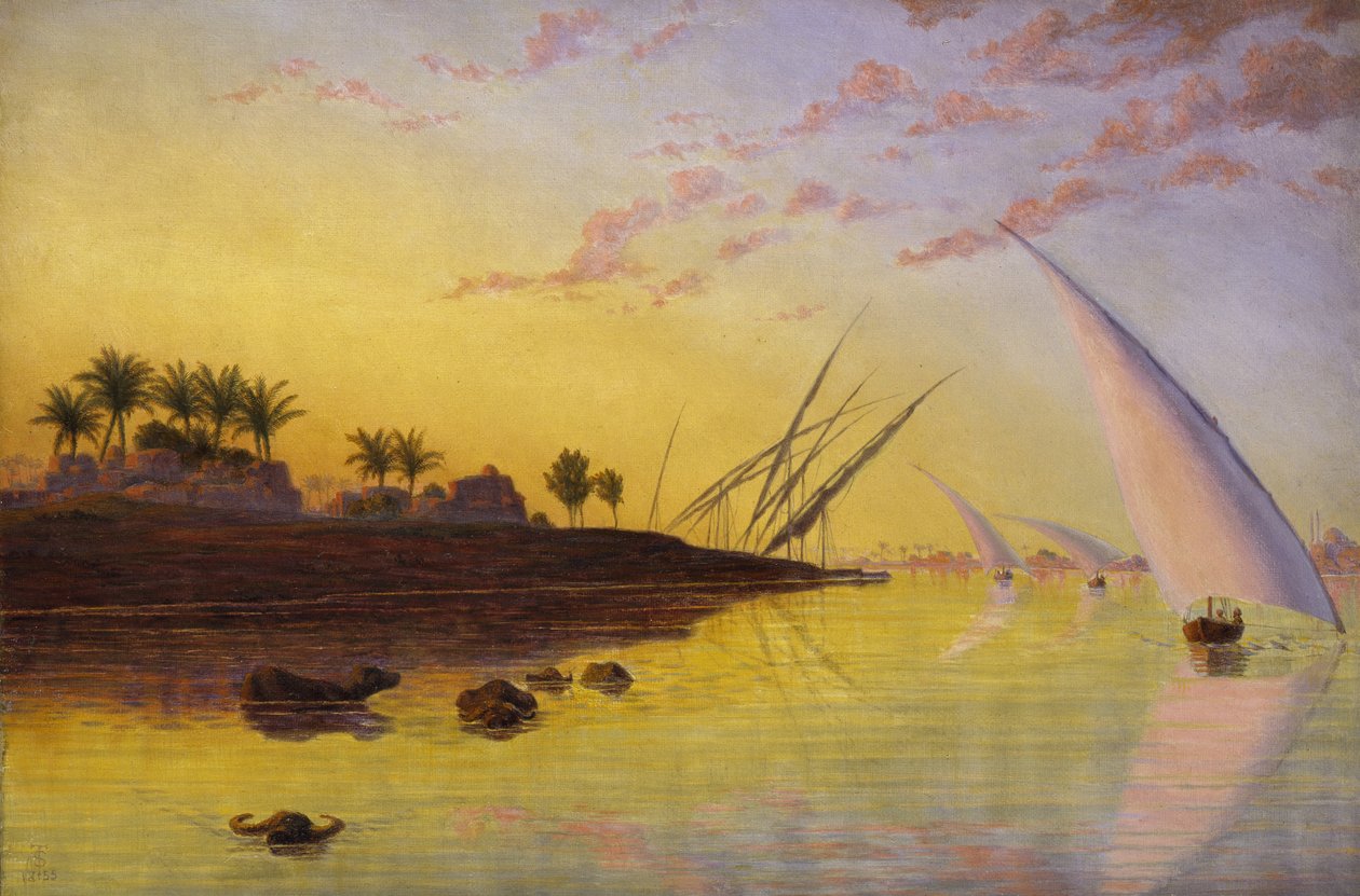 Kilátás a Nílusra, 1855 alkotó: Thomas Seddon