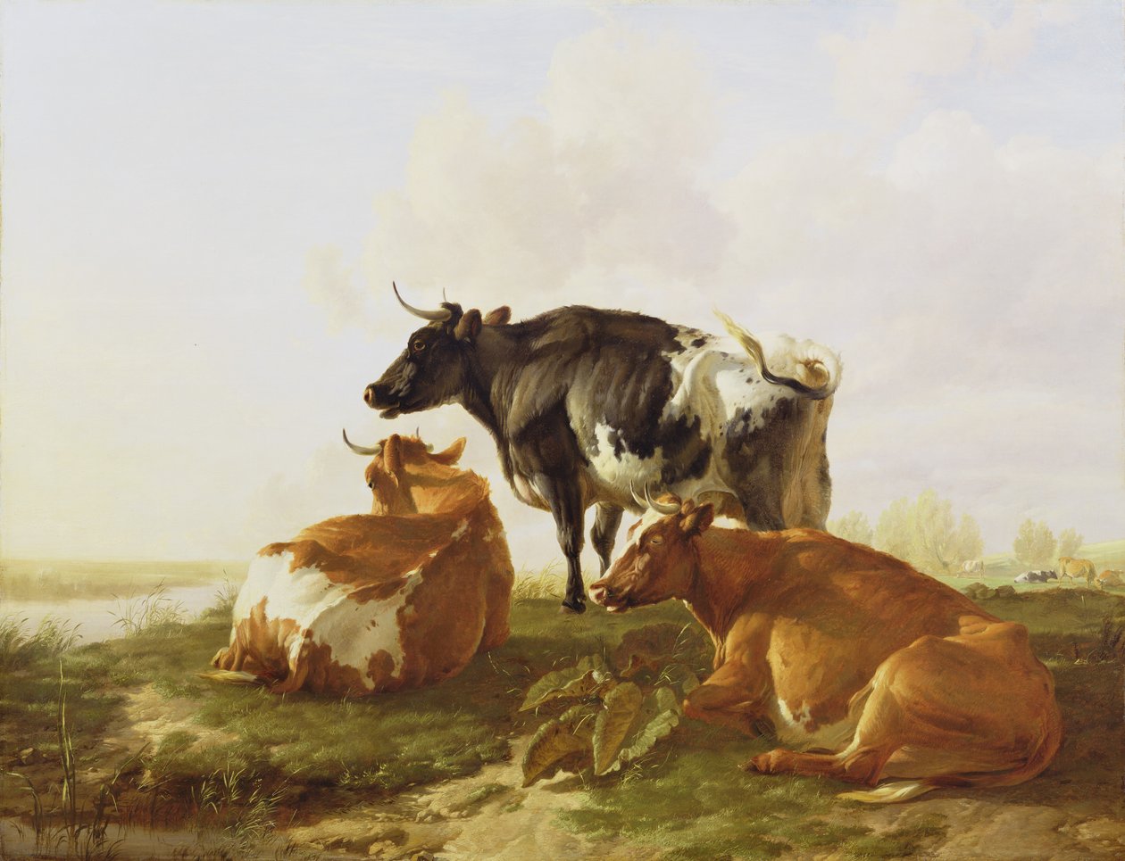 Szarvasmarha a folyó táján alkotó: Thomas Sidney Cooper