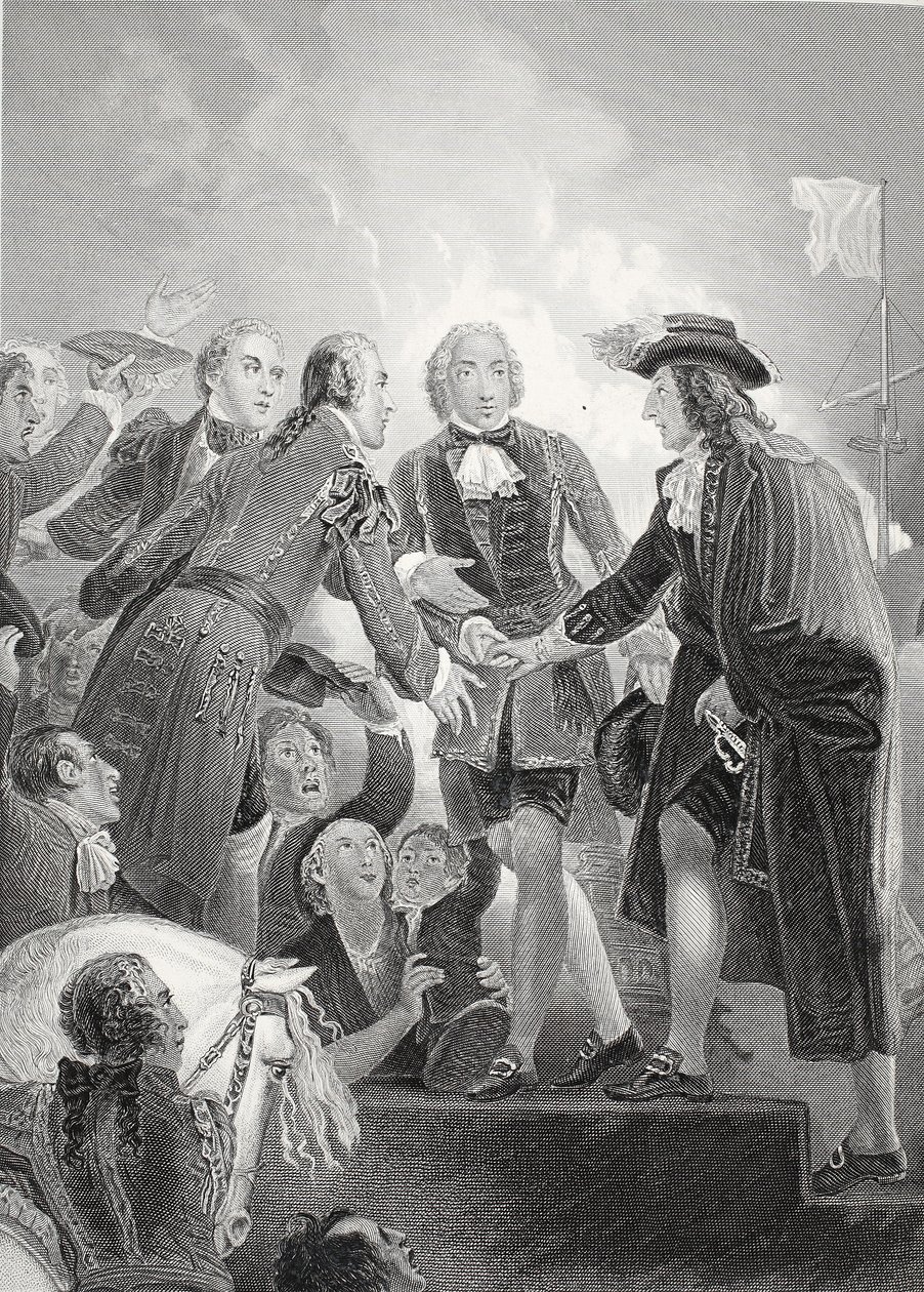 William 3. partraszállása Torbayban, A.H. Payne metszetét alkotó: Thomas Stothard