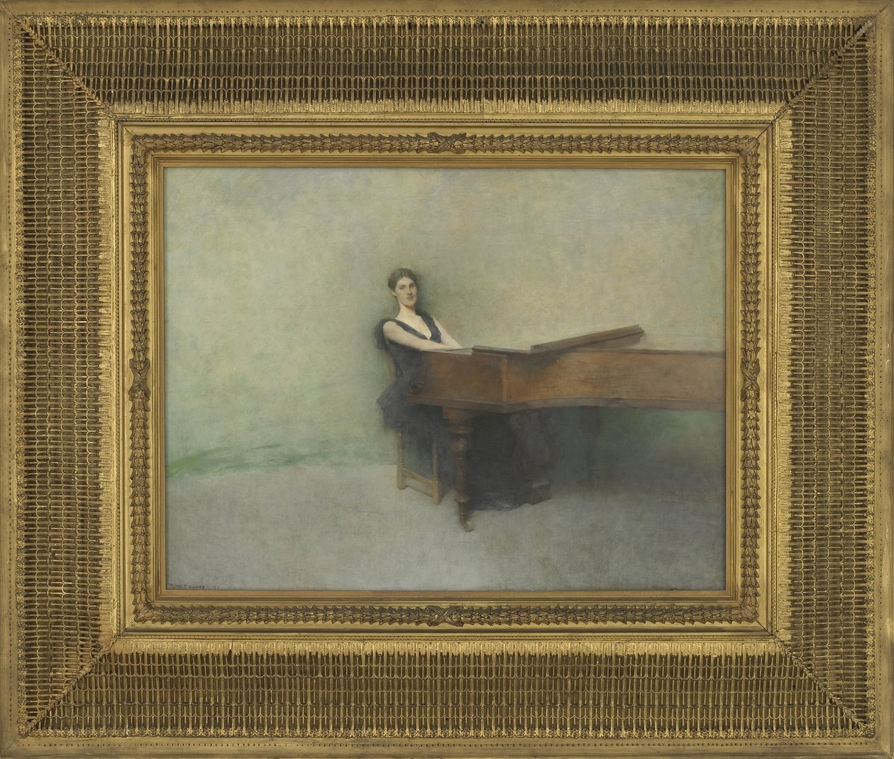 A zongora, 1891 (olaj, falemez) alkotó: Thomas Wilmer Dewing