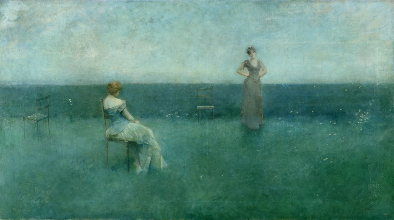 A felolvasás, 1891 alkotó: Thomas Wilmer Dewing