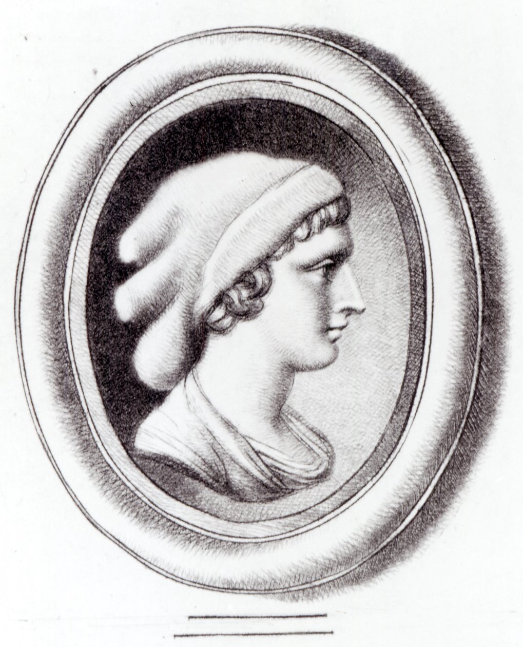 Sappho portréja alkotó: Thomas Worlidge