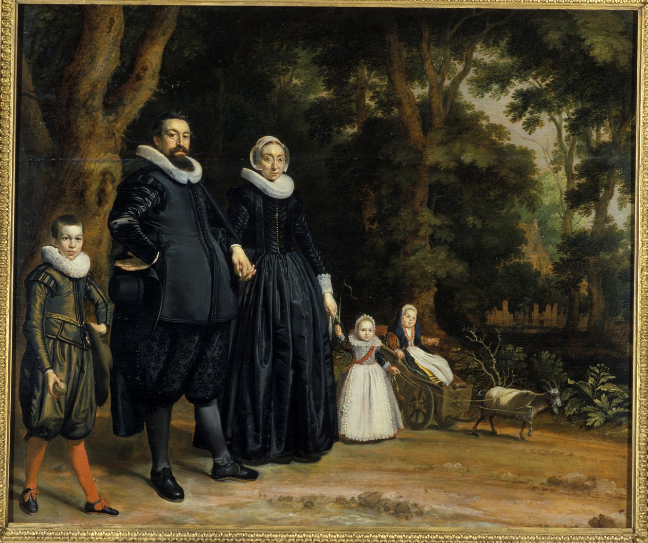 Egy holland család, 1624 alkotó: Thomas de Keyser