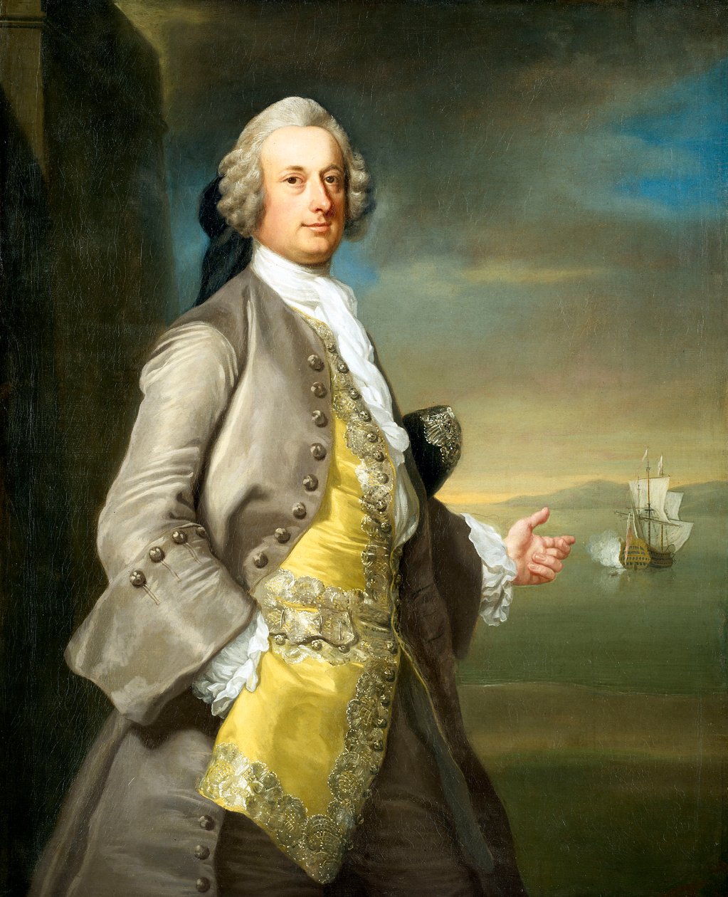 Richard Chadwick kapitány (1748) alkotó: Thomas (attr.to) Hudson