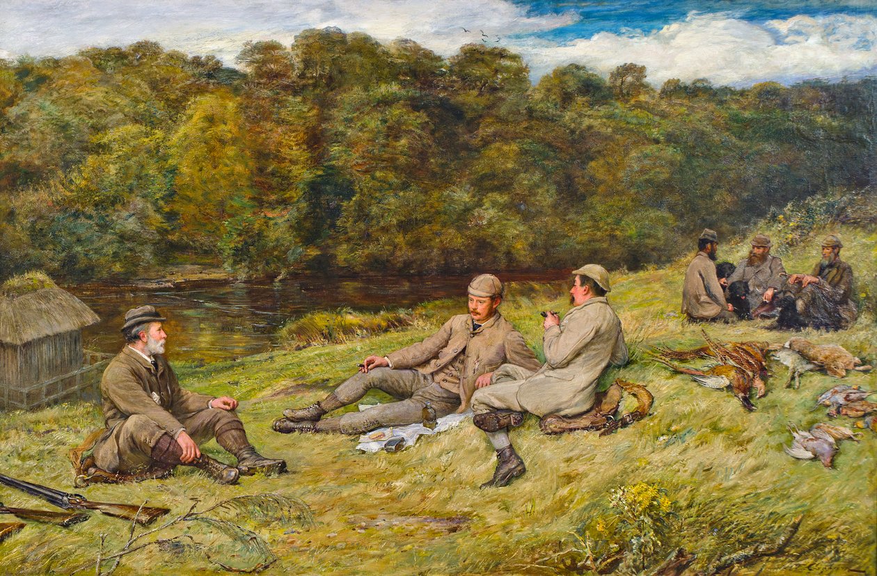 Vadászparti Stobhallban (Perthshire) alkotó: Thomas Alexander Ferguson Graham