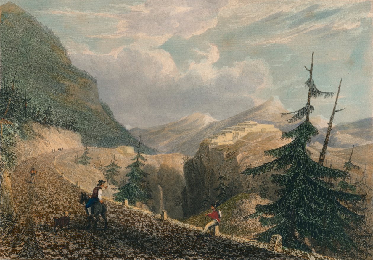 Fort Lesseillon, Bramante közelében, 1827. alkotó: Thomas Barber