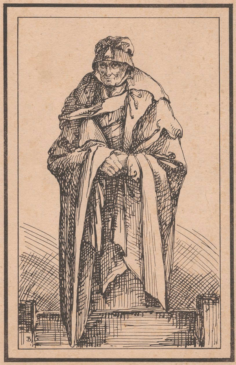 Egy idős nő alkotó: Thomas Barker