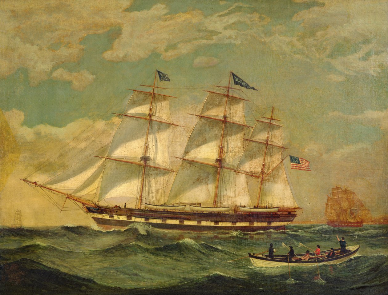 Houqua hajó alkotó: Thomas Birch