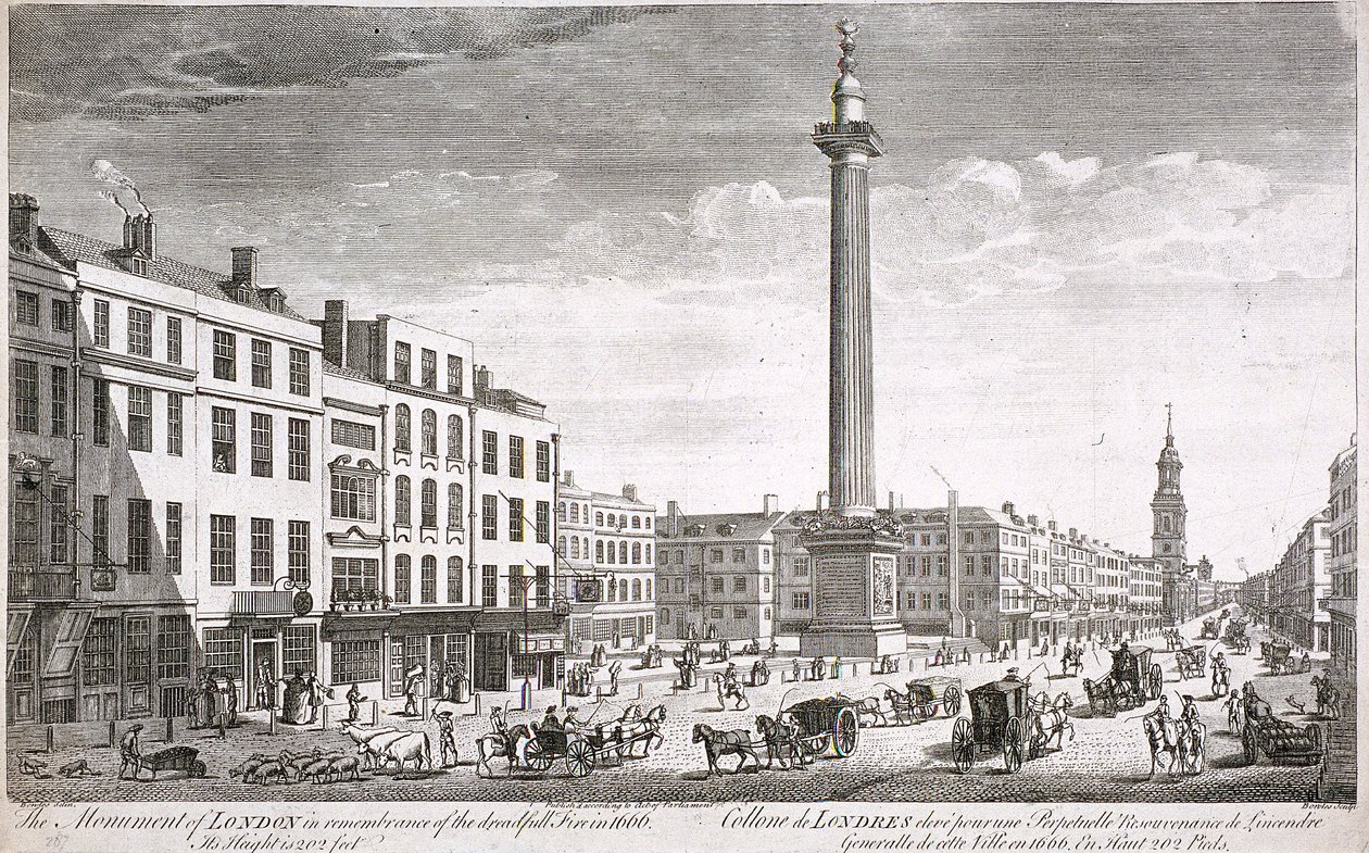 Fish Street Hill, London, 1750 alkotó: Thomas Bowles