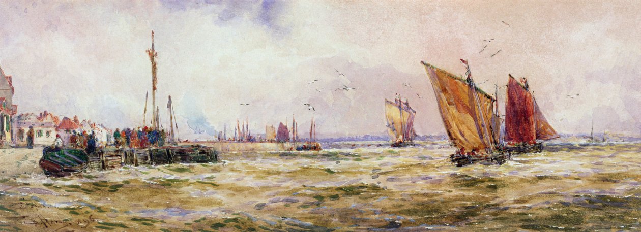 A kikötő, 1896 alkotó: Thomas Bush Hardy