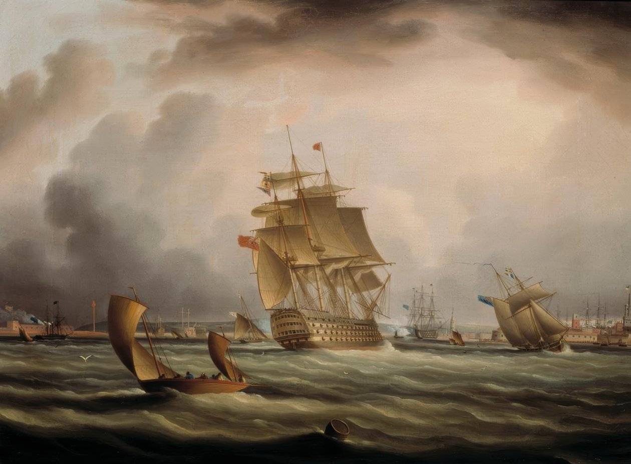 Kiszállítás Portsmouthból alkotó: Thomas Buttersworth