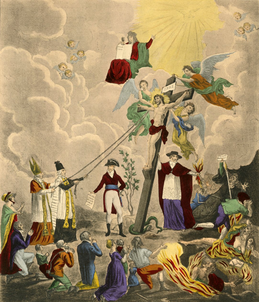 „A katolikus istentisztelet helyreállítása”, 1802, 1921. alkotó: Thomas Charles Naudet