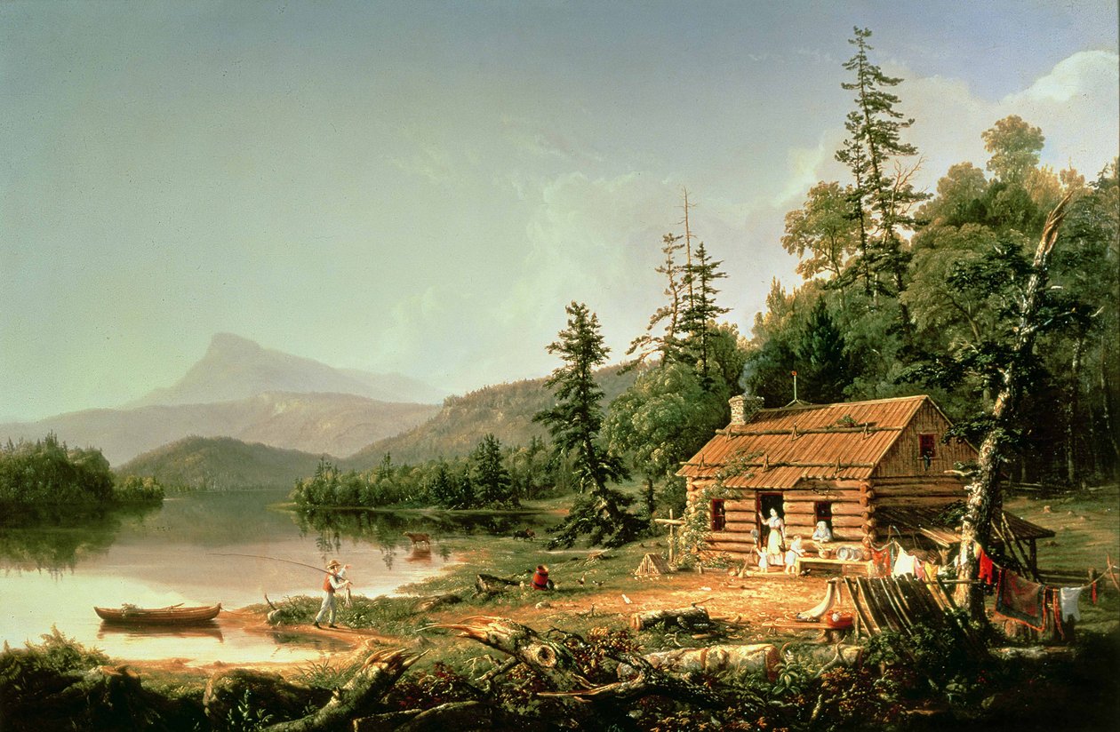 Otthon az erdőben, 1847 alkotó: Thomas Cole