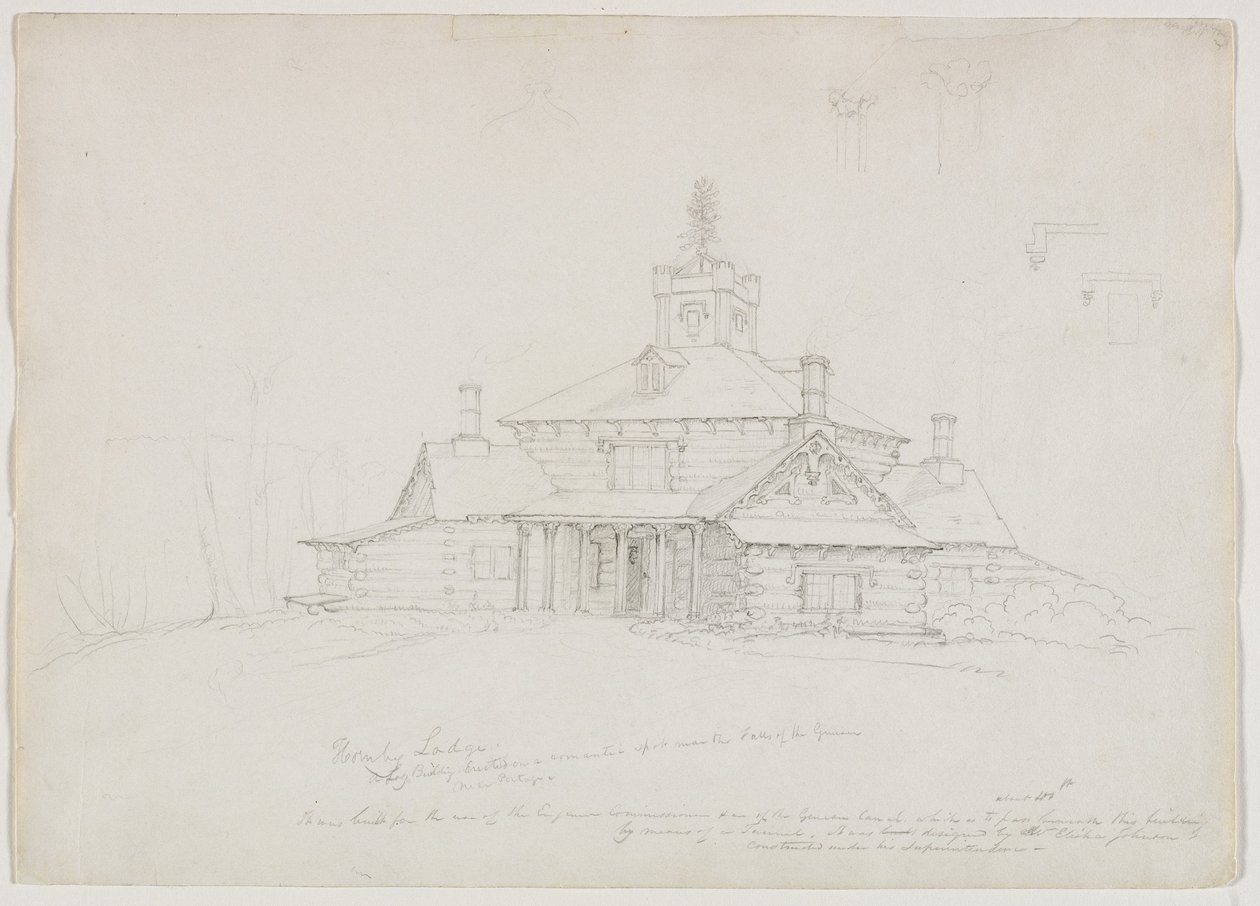 Hornby Lodge, 1839 alkotó: Thomas Cole