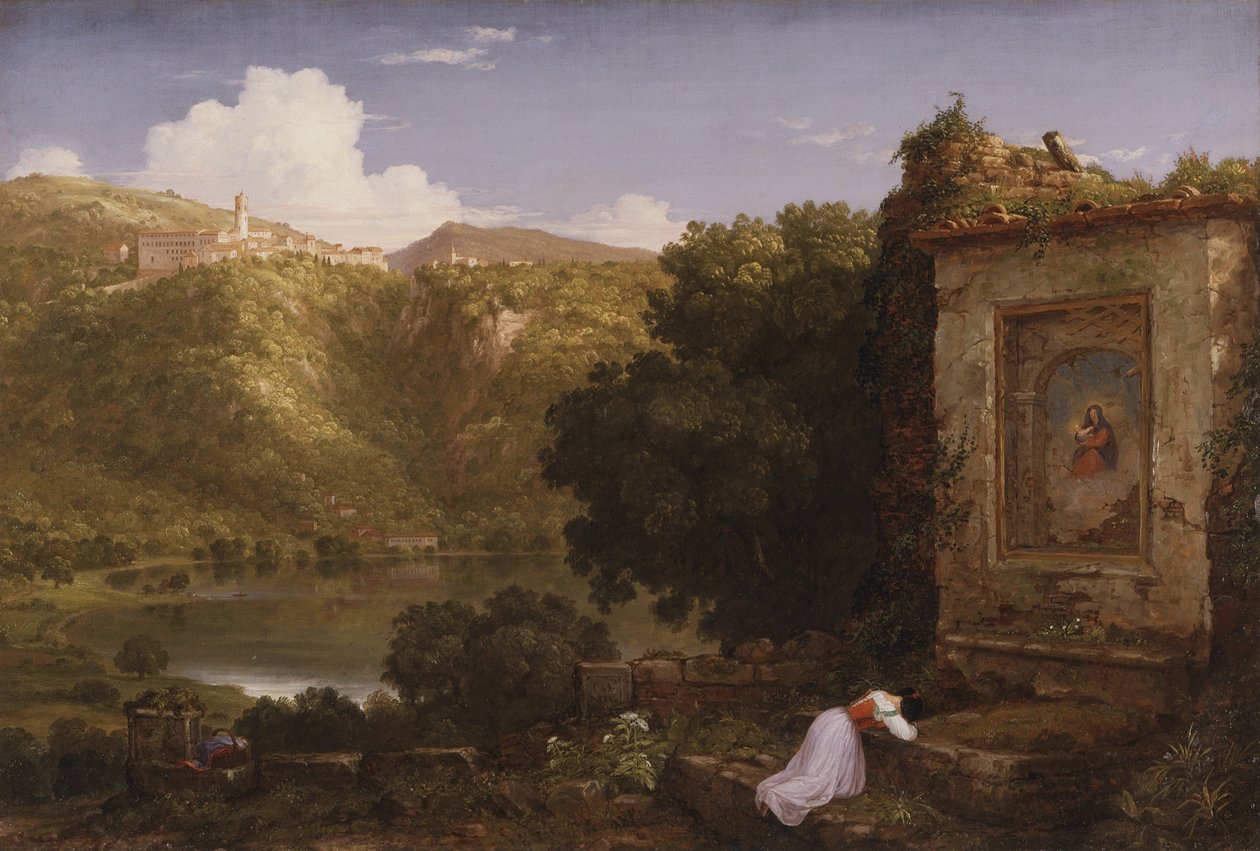 A töprengő, 1845 alkotó: Thomas Cole