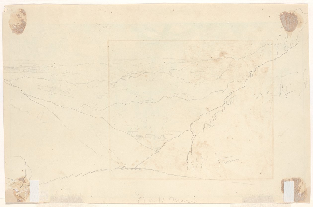 Hegyi táj [verso] alkotó: Thomas Cole