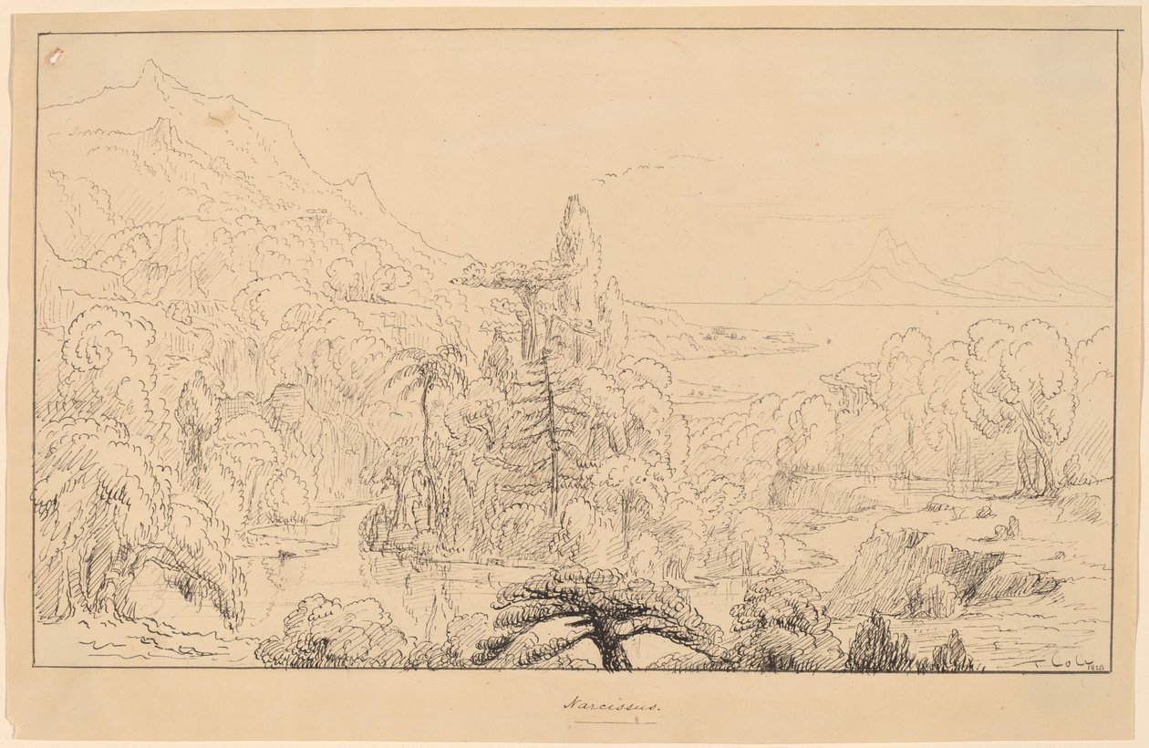 Nárcisz [egyenes] alkotó: Thomas Cole