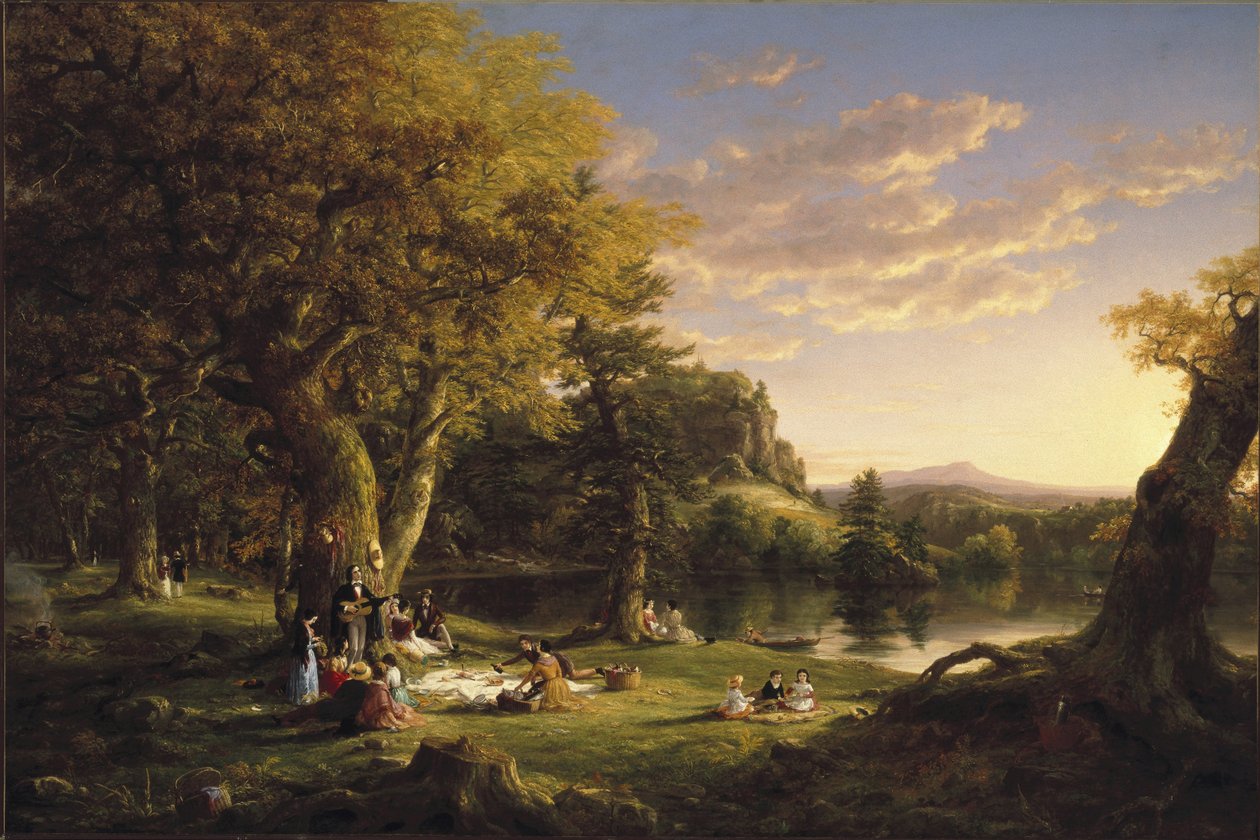 A Pic-Nic, 1846 alkotó: Thomas Cole