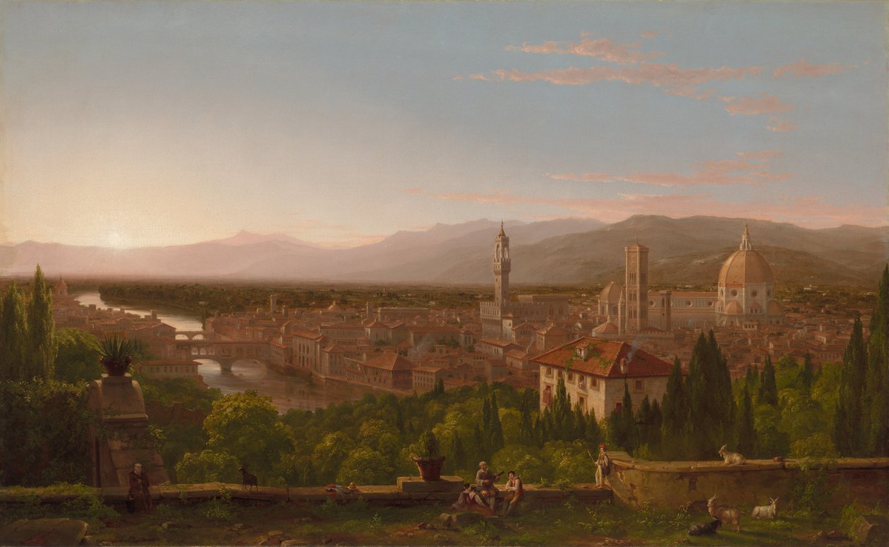 Kilátás Firenzére alkotó: Thomas Cole
