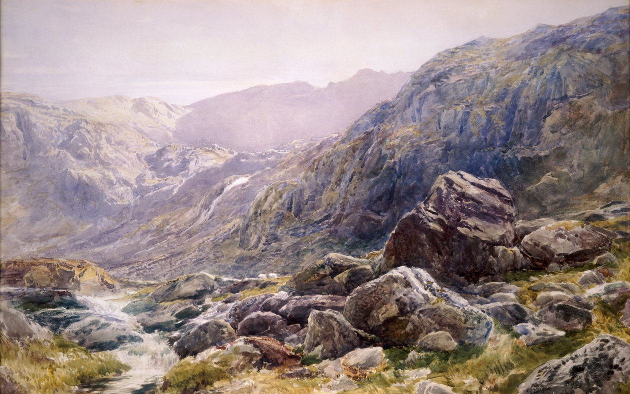 Llanberis-hágó, 1875. alkotó: Thomas Collier