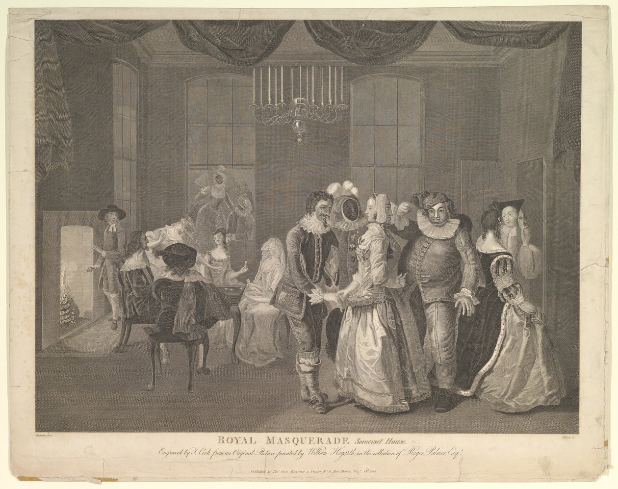 Royal Masquerade Somerset House, 1805. október 21. alkotó: Thomas Cook