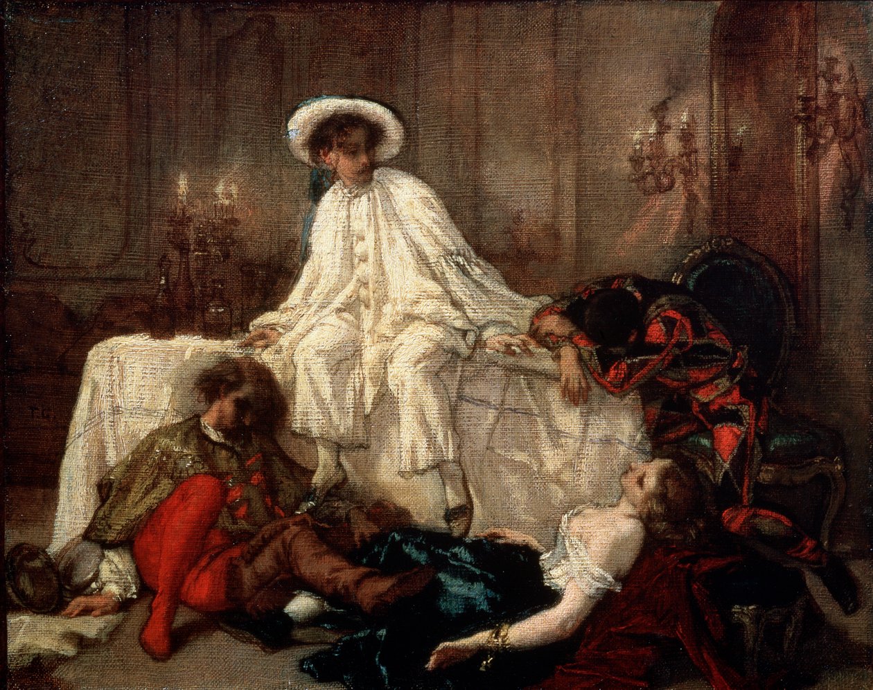 A maszkabál után, 1850. alkotó: Thomas Couture