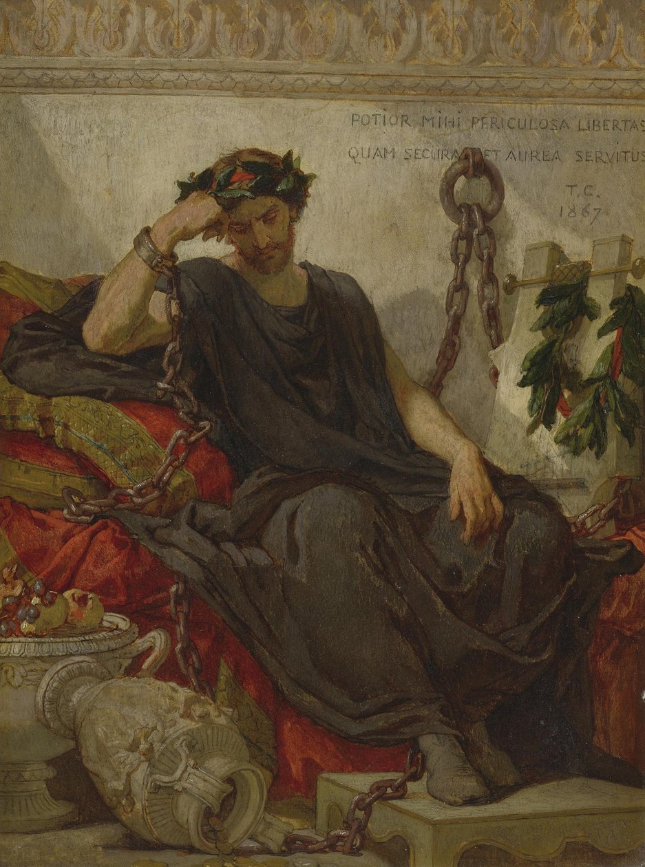 Damoklész, 1867 alkotó: Thomas Couture