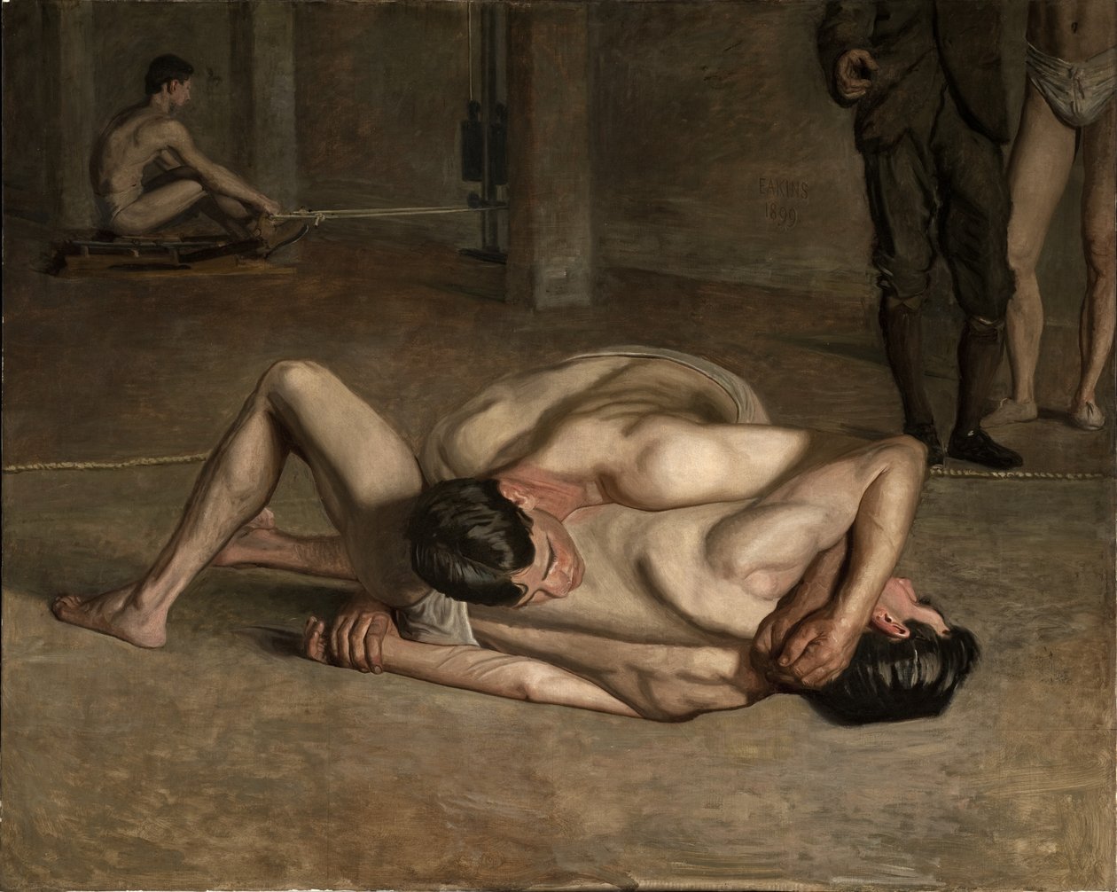 Birkózók alkotó: Thomas Cowperthwait Eakins